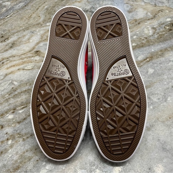 NEW Chuck Taylor All Star Converse High Top Red Sneakers Unisex M 8.5 W 10.5 - Picture 11 of 12